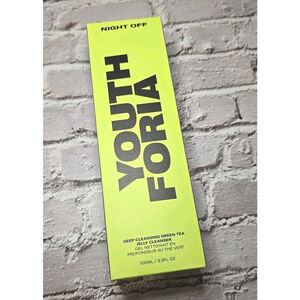 Youth Foria Night Off Deep Cleansing Green Tea Jelly Cleanser, NEW, (106)